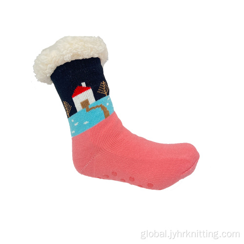 Ladies Slipper Socks With Grips Thick Soft Cozy Christmas Slipper Socks Manufactory